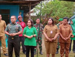 Dukung Program Nasional, Dandim 1708/BN bersama Kadistrik Samofa Lakukan Kunjungan ke Posyandu