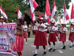 Menyongsong HUT RI ke – 79, ribuan pelajar SD ikut parade kebangsaan