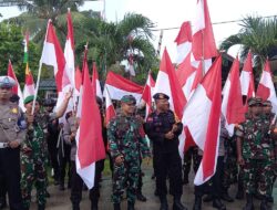 Kodim 1708/BN Gelar Pawai Merah Putih untuk Bangkitkan Semangat Cinta Tanah Air di Biak Numfor