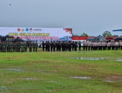 Kapolres Biak Pimpin Apel Gelar Pasukan Operasi Mantap Praja Cartenz 2024