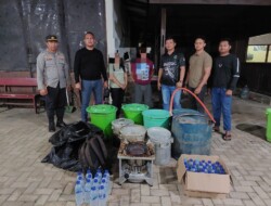 Polres Merauke Gerebek Tempat Produksi Miras Lokal Jenis Sopi di Komplek Mayo