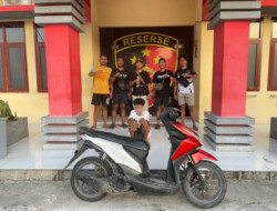 Satreskrim Polres Biak Numfor Tangkap Mahasiswa Terduga Pelaku Curanmor, Barang Bukti Berhasil Diamankan