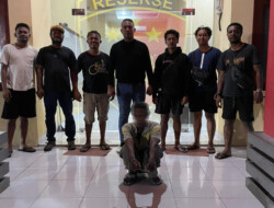 Polres Biak Amankan Terduga Pelaku dan Barang Bukti Kasus Penganiayaan Berat