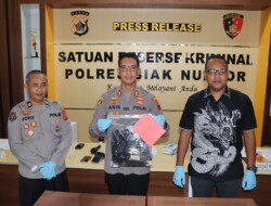 Satreskrim Polres Biak Amankan Dua Tersangka Kasus Pengeroyokan