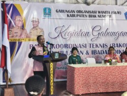 Jimmy C. R. Kapissa Buka Rakortek Gabungan Organisasi Wanita, Dorong Sinergi Perempuan Dukung Pembangunan di Biak Numfor